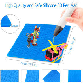 3D Stift Silikon Zeichenmatte  170 x 170 mm
