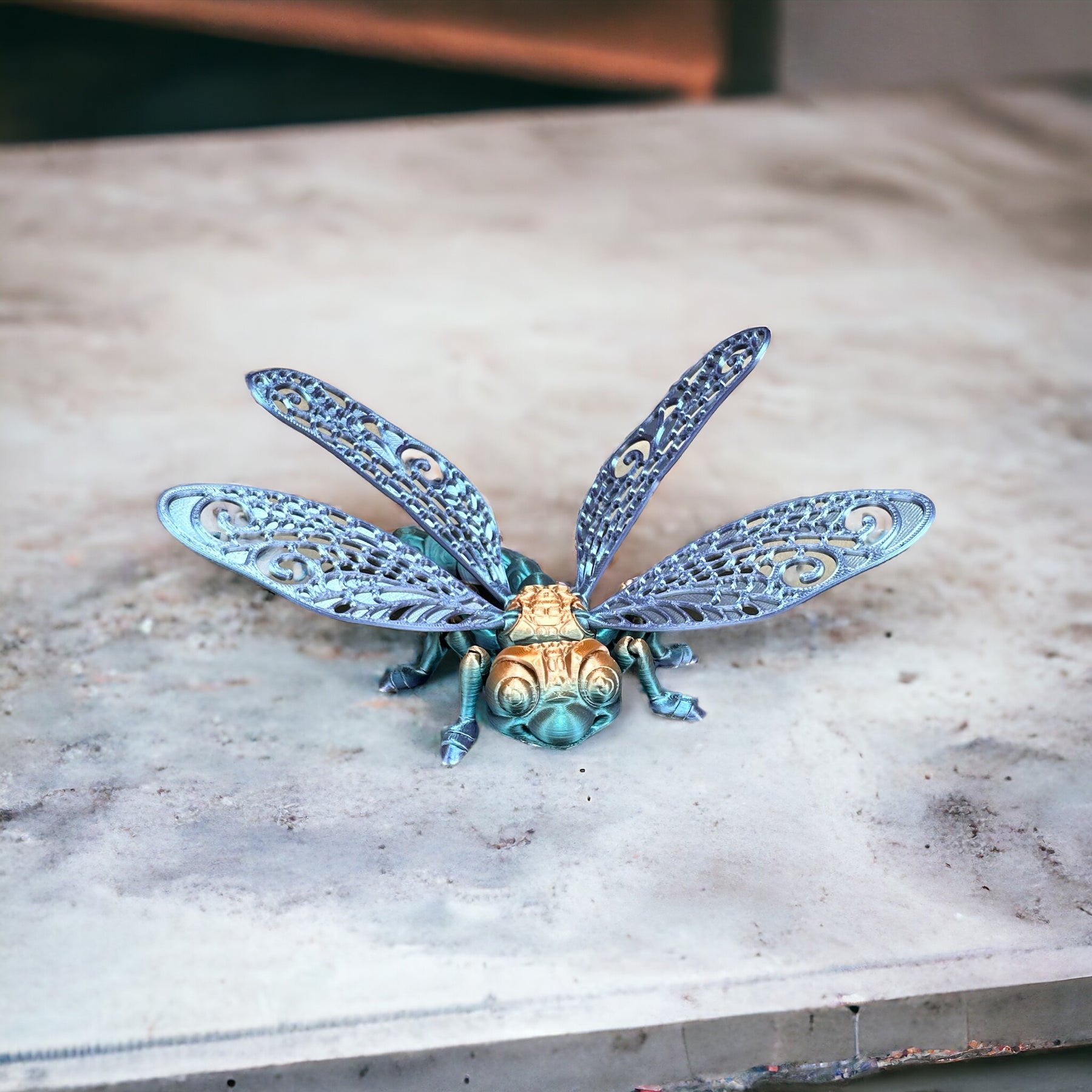 Flexible Libelle - Natürliches Spielzeug aus nachhaltigem 3D-Druck