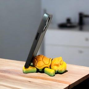 Schildkröten Handyhalter - Natürliches Spielzeug aus nachhaltigem 3D-Druck