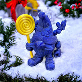 Flexibler Weihnachtsgnom mit Loli - Natürliches Spielzeug aus nachhaltigem 3D-Druck