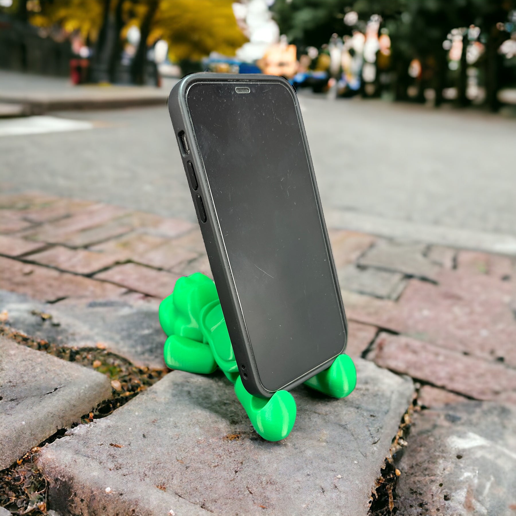 Schildkröten Handyhalter - Natürliches Spielzeug aus nachhaltigem 3D-Druck