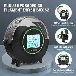 SUNLU S2 FilaDryer 3D Drucker Filament Trockner Aufbewahrungsbox