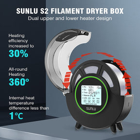 SUNLU S2 FilaDryer 3D Drucker Filament Trockner Aufbewahrungsbox