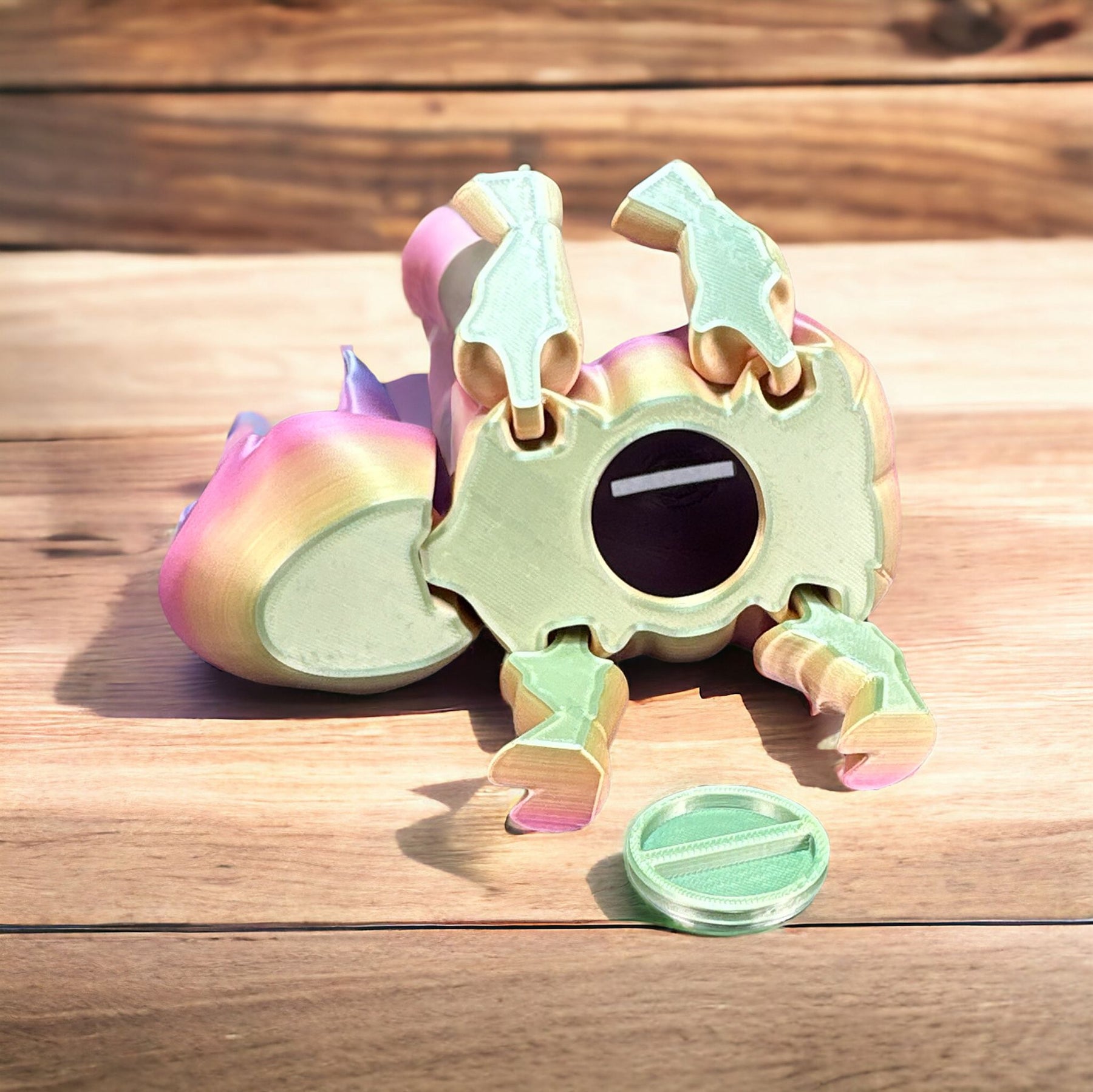 Flexi Sparschwein - Natürliches Spielzeug aus nachhaltigem 3D-Druck