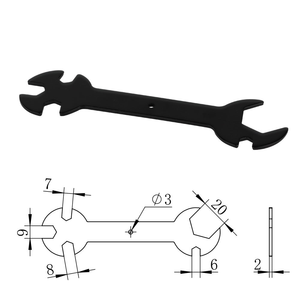 5-in-1-Schlüssel für 3D-Drucker-Werkzeug-Multitool-Nozzeln-Heatblock
